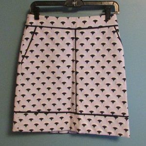 Ann Taylor fan print skirt
